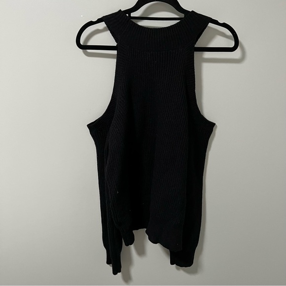 ASTR the Label Black Cold Shoulder Sweater - Picture 5 of 8